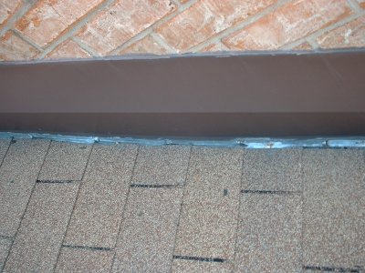 Old flashing after cleaning.